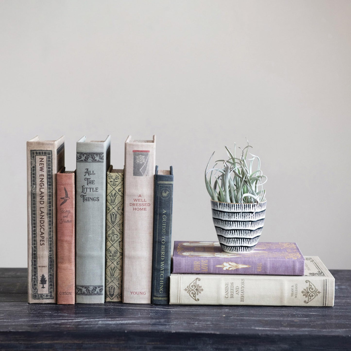 MDF & Canvas Book Storage Boxes, Set of 2 All The Little Things