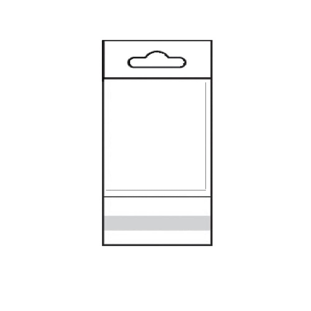 CuteBox Re-Sealable Hang Tab Poly Bags 6" x 9" 100pcs for Retail, Party Favors, Storage, Organization, Crafts, Labelling, Merchandise, Packaging, Display