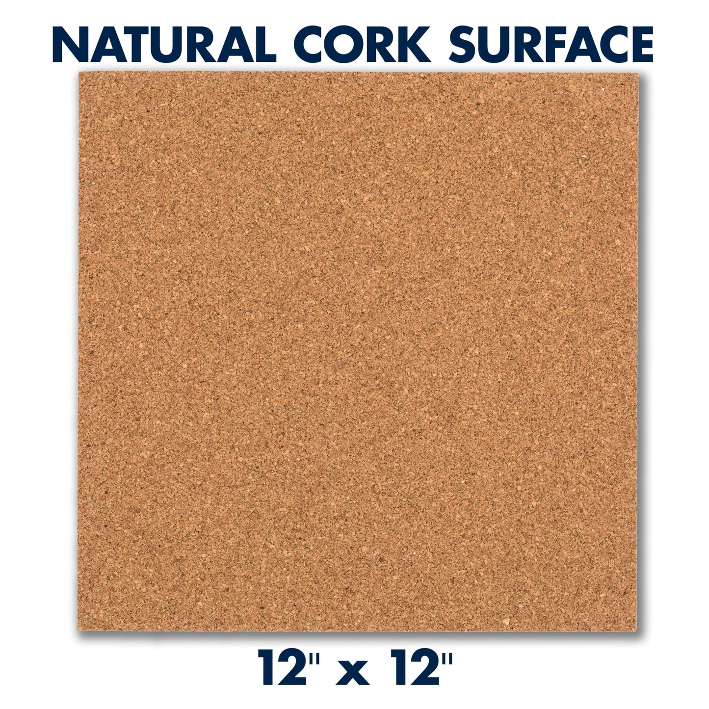 Quartet Cork Tiles, Bulletin Board Cork Panels 12" x 12" x 3/16", Natural, 8 Pack (108)