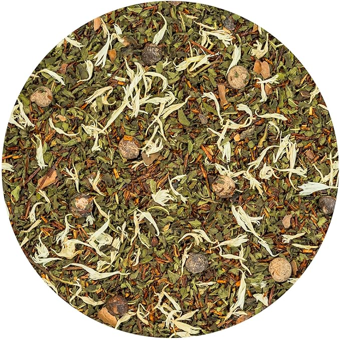 Tiesta Tea - Cocoa Mint Chill Loose Leaf Tea, Chocolate Peppermint Herbal Rooibos Blend, Non-Caffeinated, Hot or Iced, Makes Up to 200 Cups, Resealable Bulk Pouch, 12 Ounce