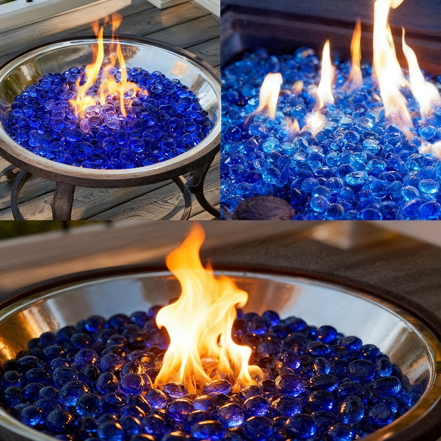 SIDONG 5 LB Flat Glass Beads for Vases 1/2 inches Glass Marbles, Glass Gems for Vase Fillers, Aquariums, Crafts, Candlestick, Home Decor,Fire Pit and Fireplace