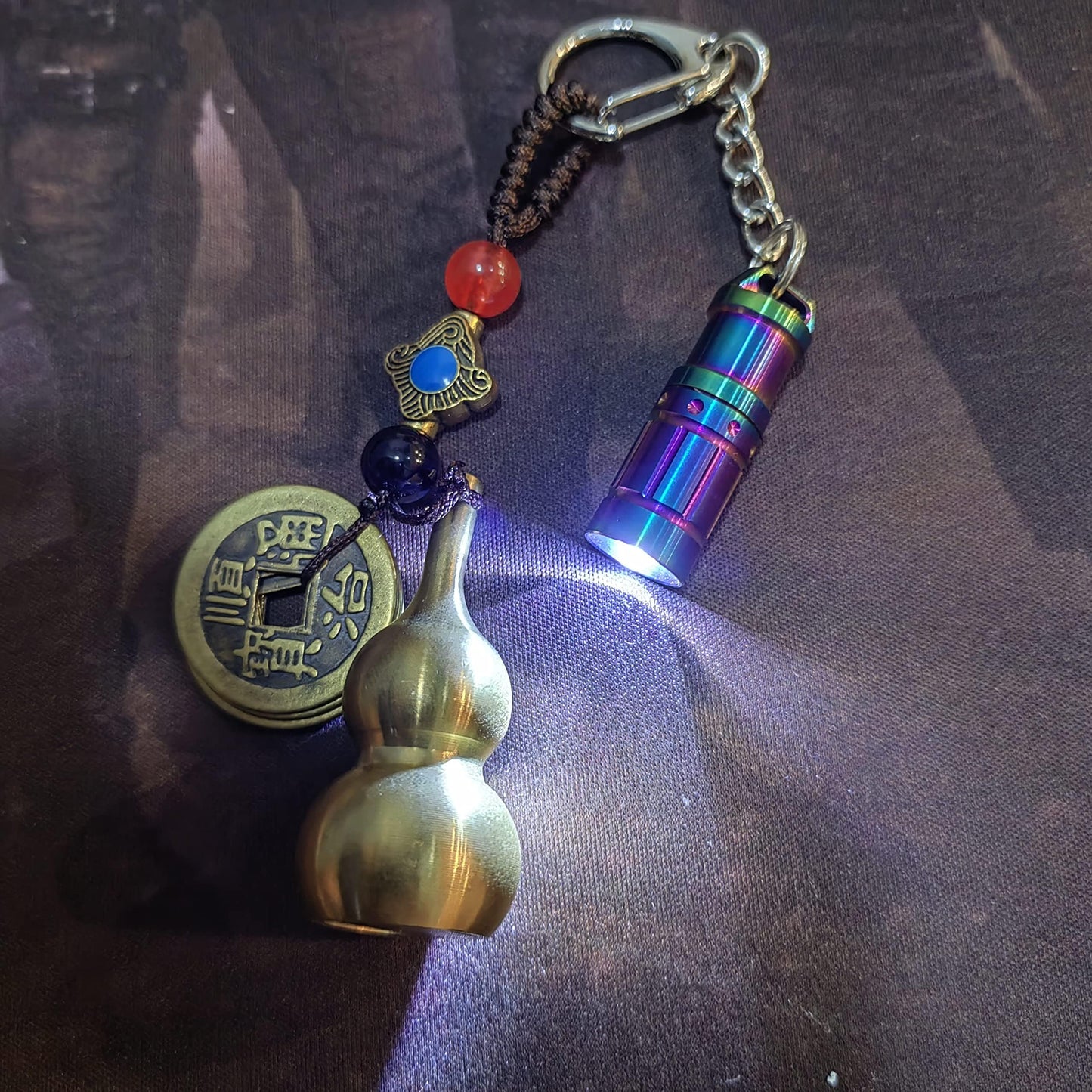 Nitefox e1 Smallest Keychain Flashlight Tiny Micro Mini Key Ring Light Bright Long Lifetime Waterproof for Everyday EDC Emergency Dog Walking Sleeping Reading Nice Gift (Colorful Stainless Steel)