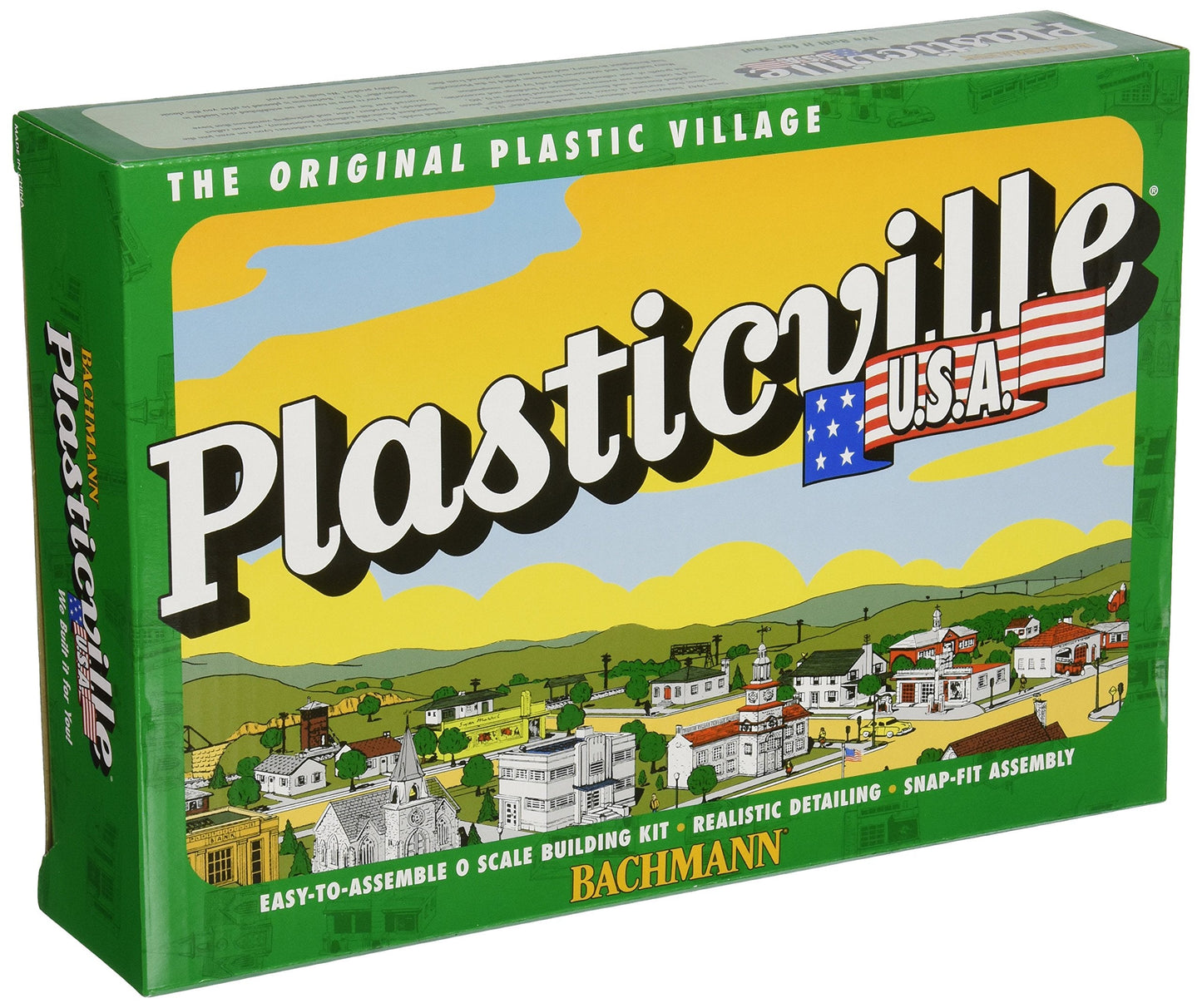 Bachmann Trains - PLASTICVILLE U.S.A. BUILDINGS – CLASSIC KITS - DAIRY BARN - O Scale