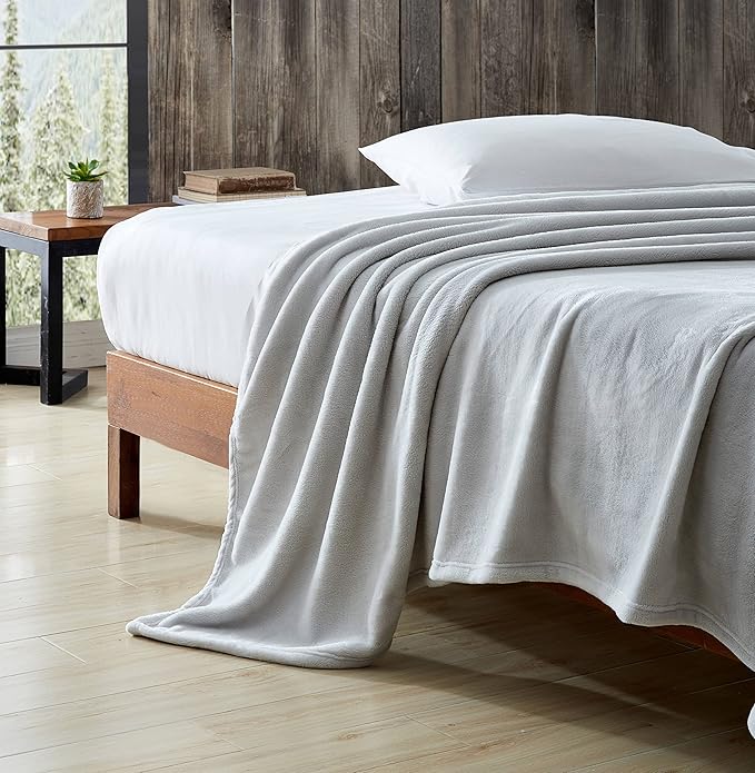 Eddie Bauer - King Blanket, Ultra Plush Bedding, Lightweight Home Decor for All Seasons (Grey, King)