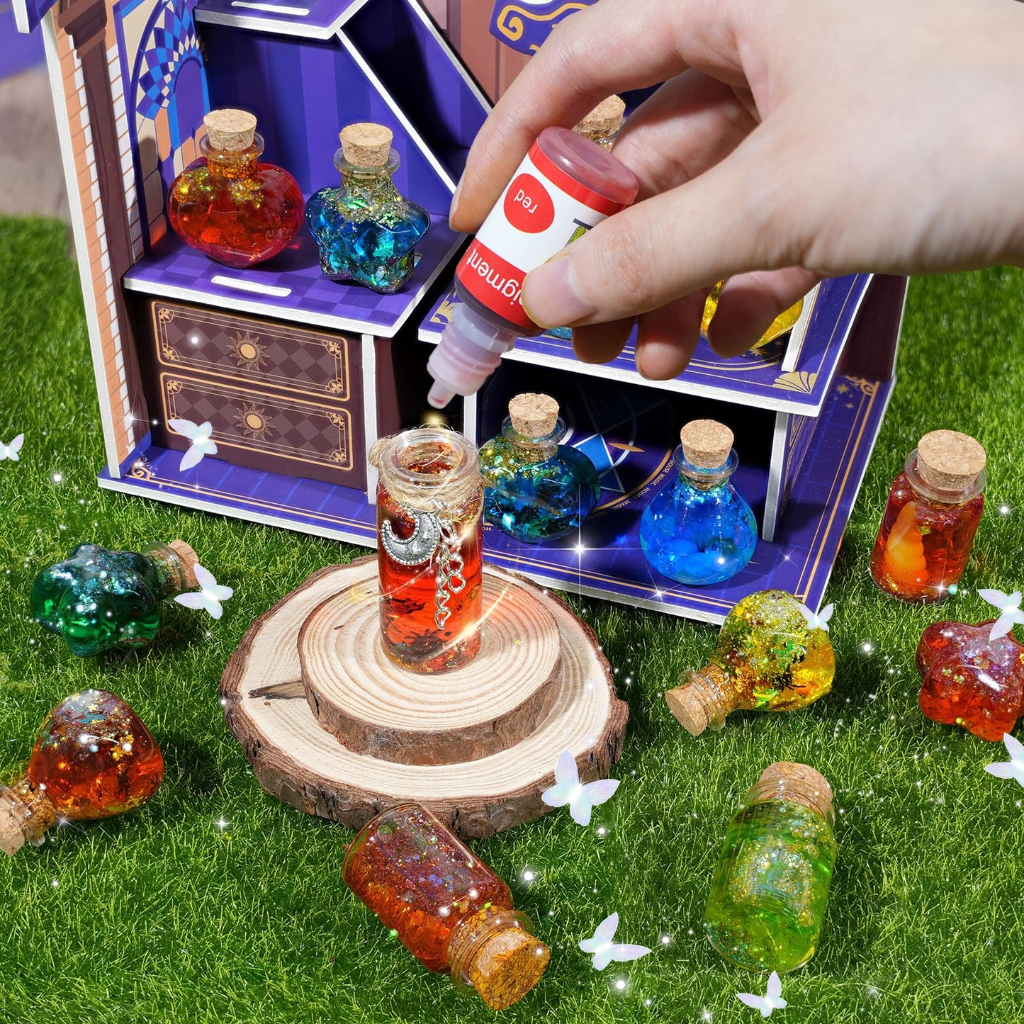 Rileryan Magic Potion Kit Fairy Potion Making Kits DIY Craft for Christmas Halloween Decoration Birthday Gifts