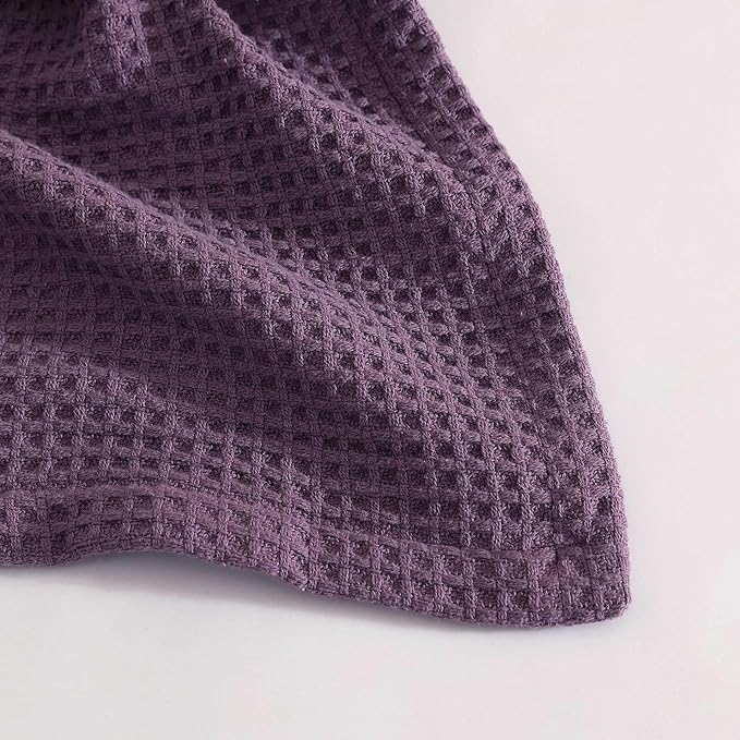 Eddie Bauer - King Blanket, Super Soft & Medium Weight, Softens Every Wash (Solid Waffle Purple, King)