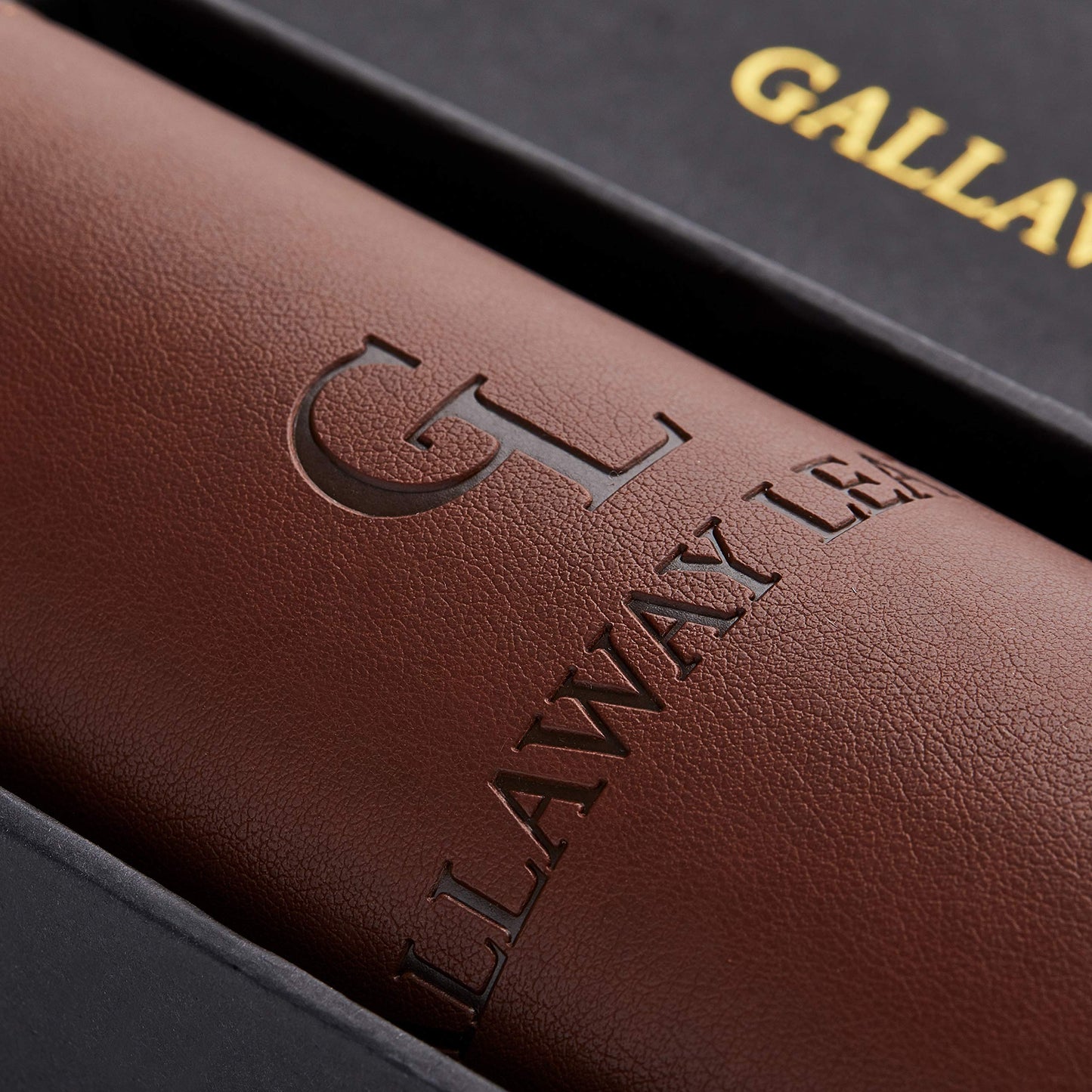 Gallaway Leather Desk Mat, Office Writing Desk Pad, Large 36" x 17" Dark Brown, for Top of Desks, Gift Ready Elegant Computer Desk Cover Protector PU Leather