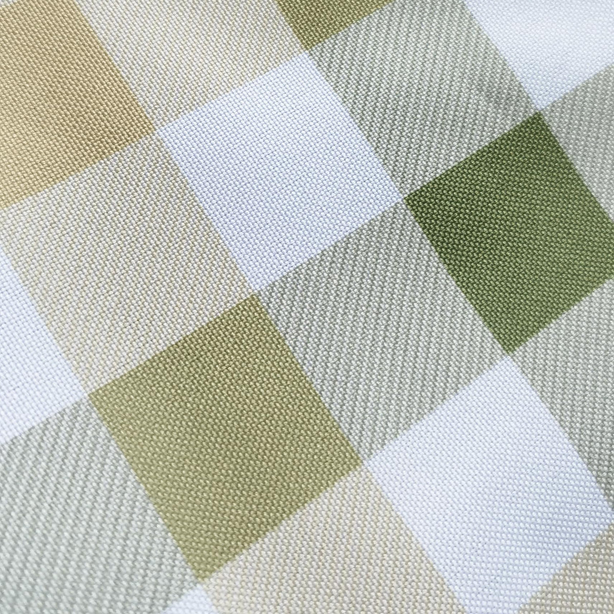 Classic Gingham Plaid Tablecloth Fabric