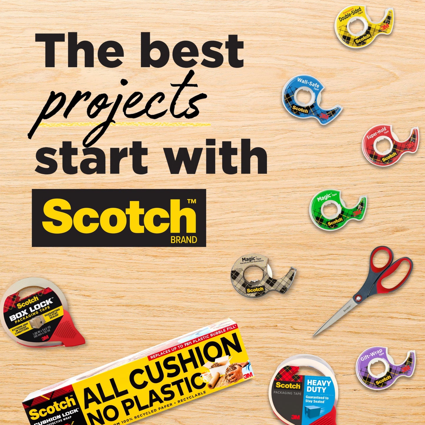3m - Scotch Permanent Doublesided Tape 6 Rolls (237)