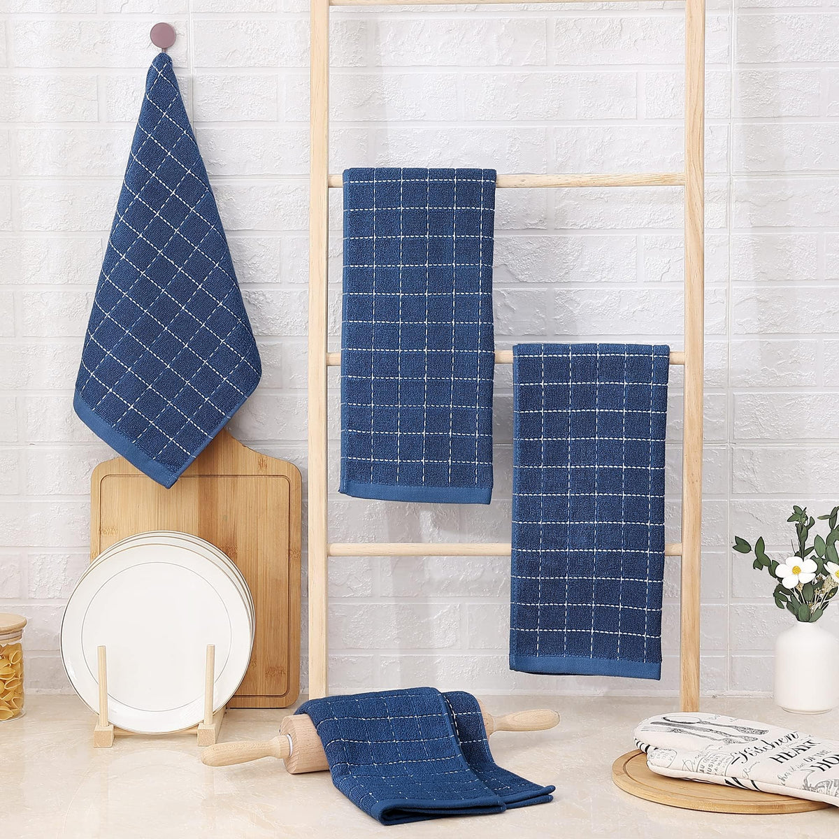 100% Cotton Terry Kitchen Towels (18 Count)