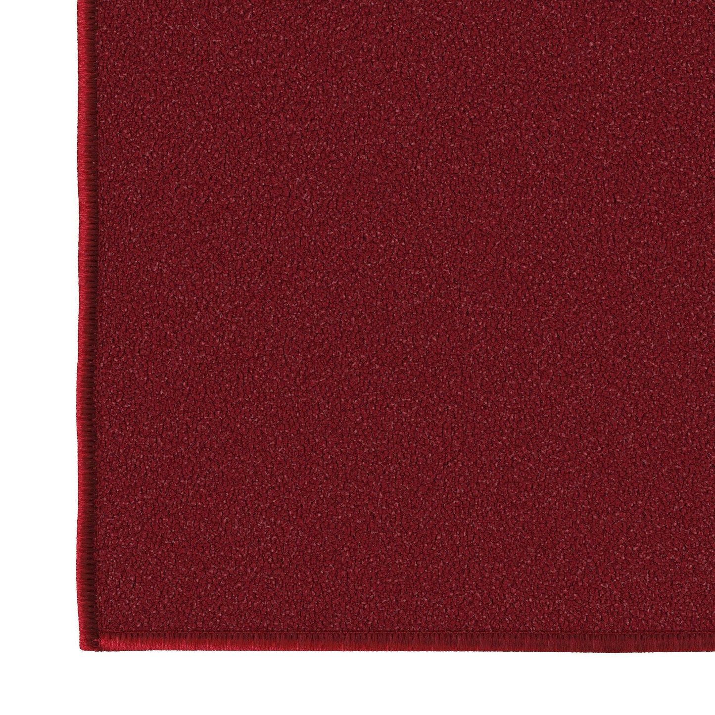 Sweet Home Stores Non-Slip Solid Design Rubberback Indoor Runner Rug for Kitchen, Hallways, Bathroom, Entrance, Bedroom 2'3" x 6', Red
