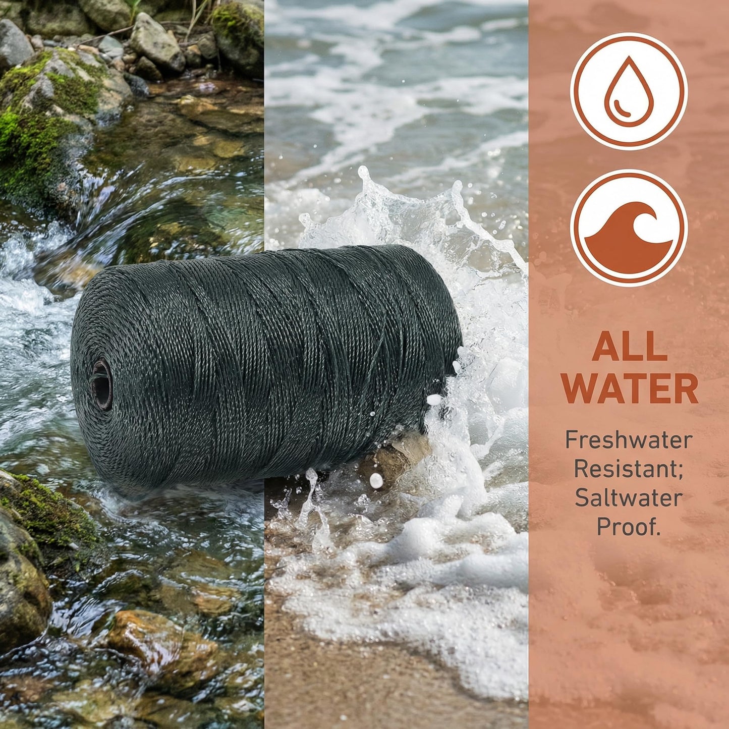1 Roll Fishing Net Repair Line Braided Fishing Line Packing Repair Twine Multi-use Nylon Twine Braided Fish String Netting String Nylon Craft Rope Air