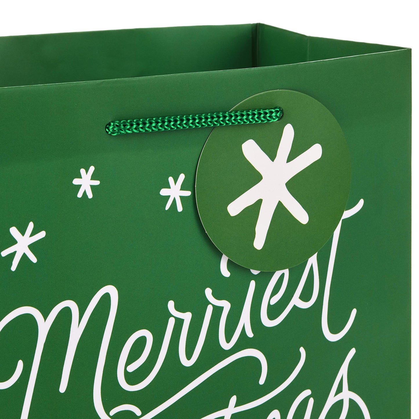 Hallmark 9" Medium Christmas Gift Bag Bundle (Pack of 6; Little Houses and Trees, MerriestChristmas, Vintage Van with ChristmasTrees) - 5XGB4890