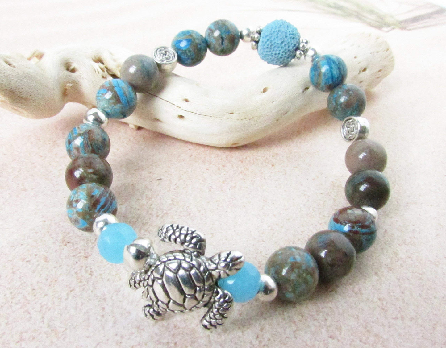Sea Turtle Lava Bracelet, Stone Bracelet, Aromatherapy Jewelry, Christmas Gifts for Her