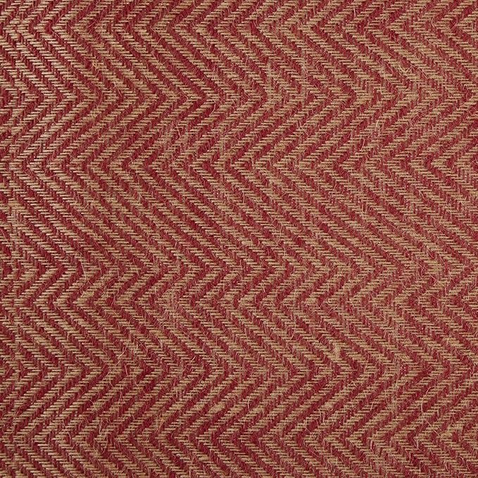 DII Jute Burlap Collection Kitchen Tabletop, Table Runner, 14x108, Chevron Barn Red