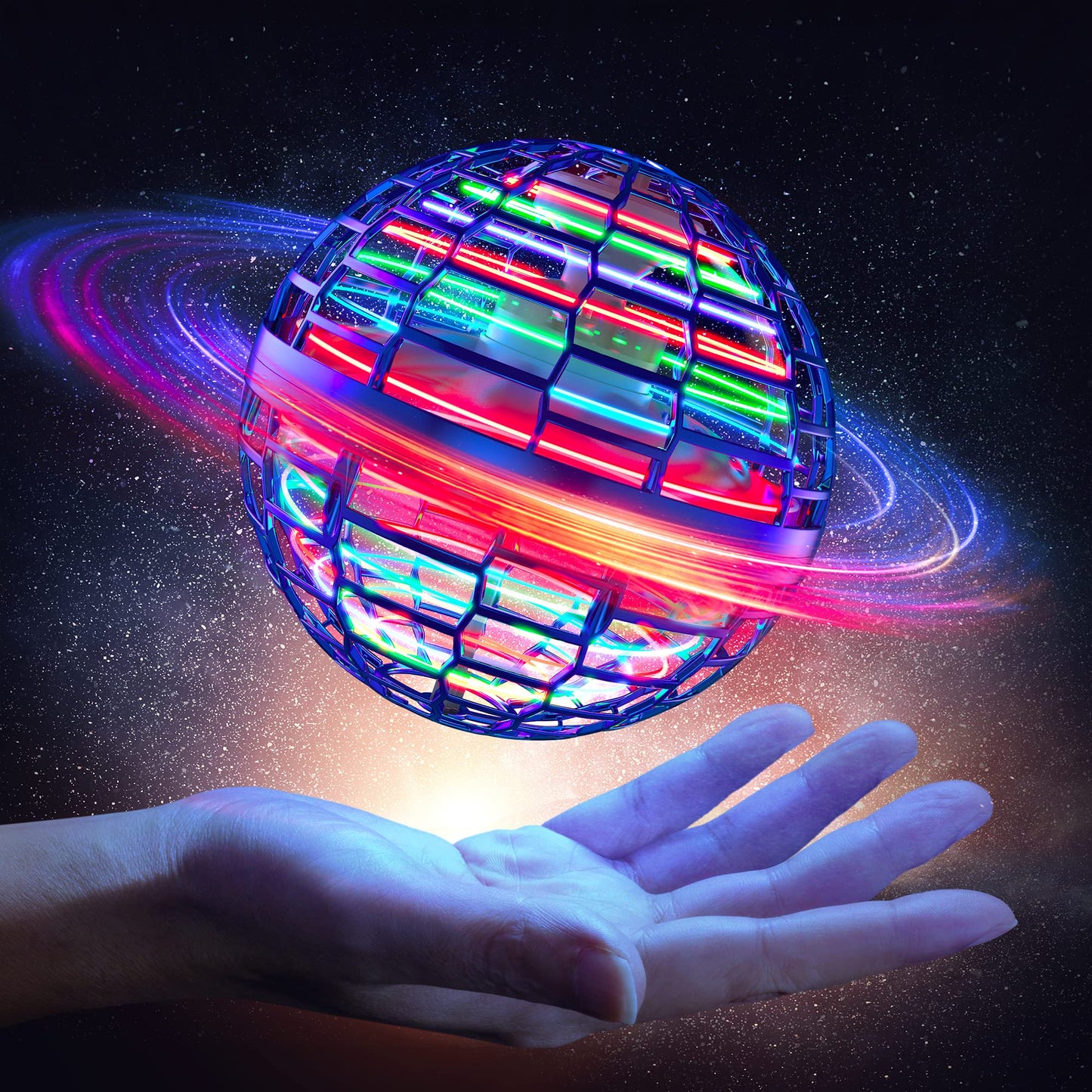 2024 Flying Orb Toy for 6-12+ Years Old Girls & Boys, Hover Ball Boomerang Fly Magic Galaxy Ball, Hand Mini Drone Orbit Fidget Spinner, Cool Stuff Christmas Birthday Toy Idea