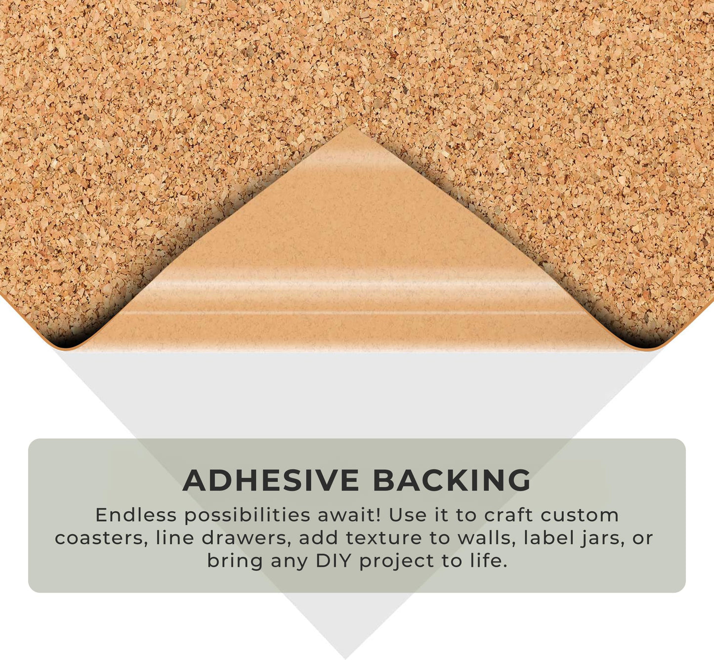 VViViD Natural Cork Adhesive Vinyl Tape Roll (4" x 20ft Roll)