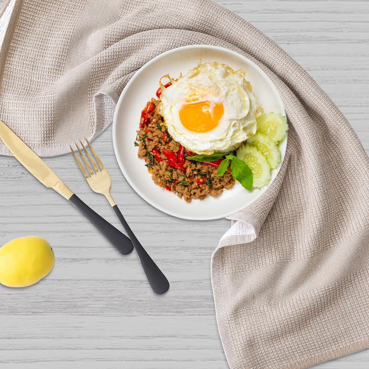 380 GSM Cotton Premium Kitchen Towels 3 Pack (3 Count)