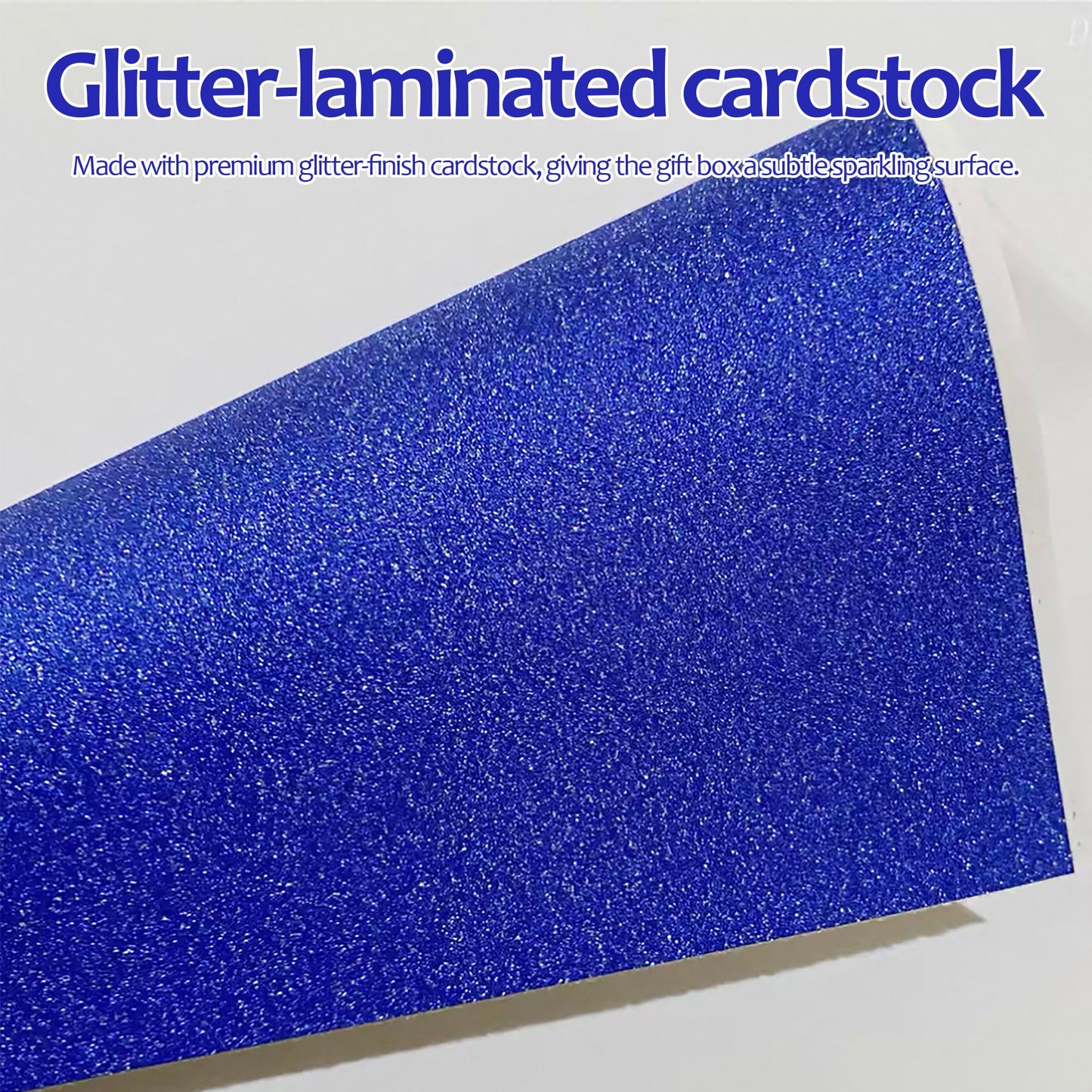 4-Layer Explosion Gift Box, 10''x10''x7'' Blue Glittery Creative Gift Boxes for Presents, DIY Surprise Gift Box Explosion for Birthday Valentine's Day Mother's Day and Anniversaries (Dark Blue)