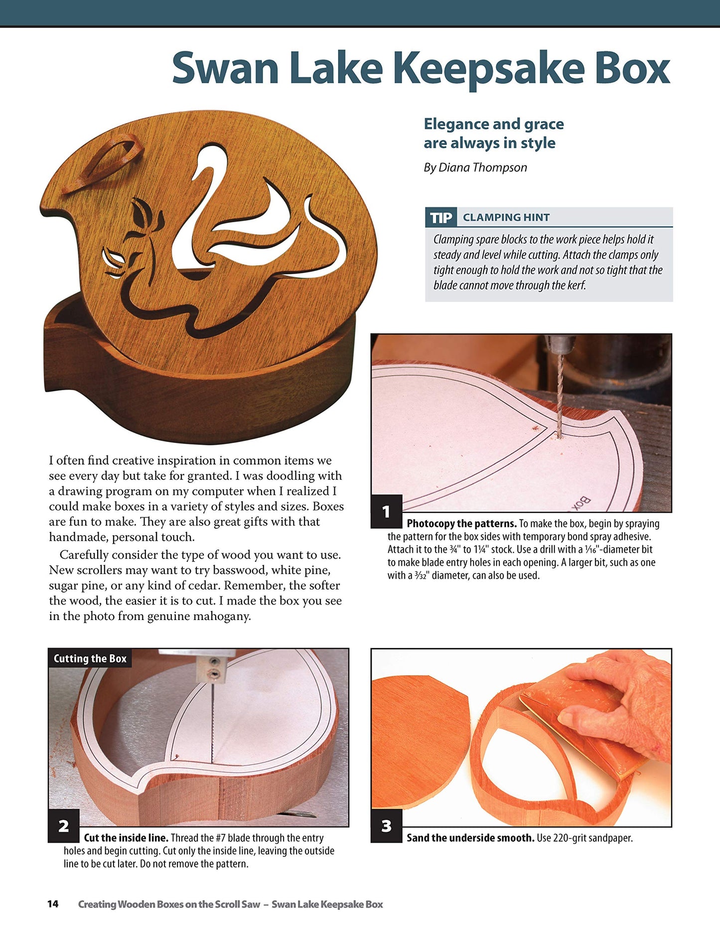 Creating Wooden Boxes on the Scroll Saw: Patterns and Instructions for Jewelry, Music, and Other Keepsake Boxes (Fox Chapel Publishing) 25 Fun Projects from Scroll Saw Woodworking & Crafts Magazine