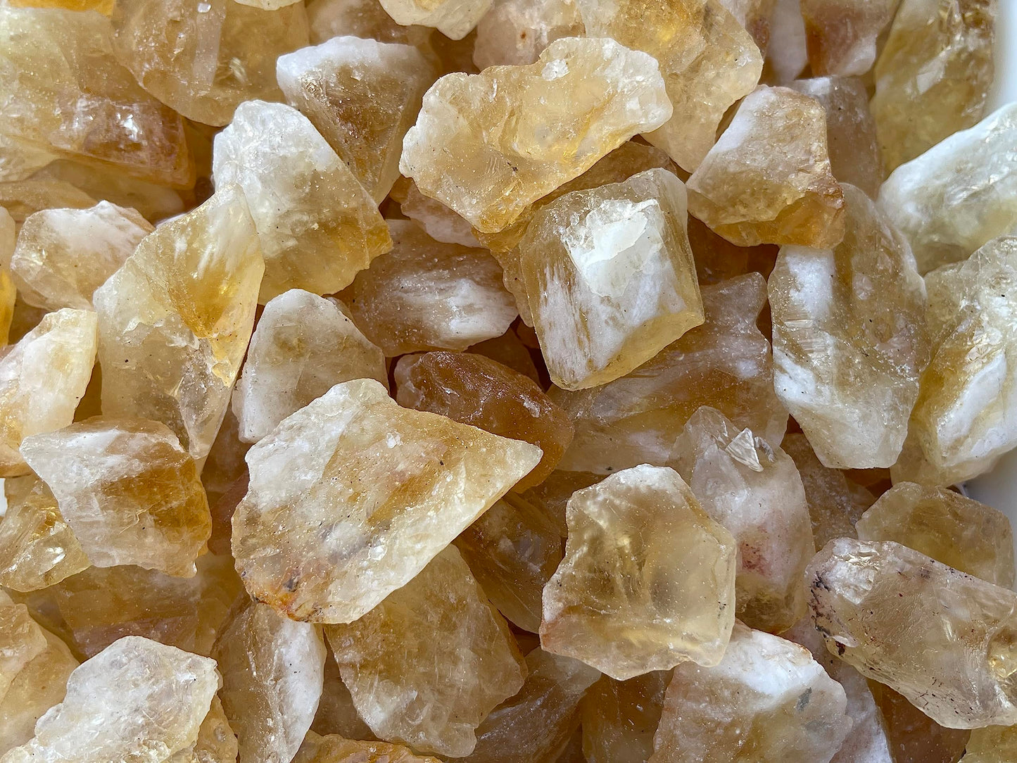 GAF TREASURES Wholesale Raw Citrine Crystals, Natural Citrine Stone, Natural Rough Citrine Crystals, Citrine Rough, Citrine Healing Crystals (Citrine, 0.25 Pound)