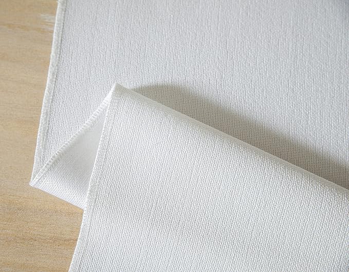 ZeeMart White Table Runners 108 Inches Long, Burlap Linen Style Rustic Farmhouse Table Runner, Long Boho Dining Table Runner, 13x108 Inches, White