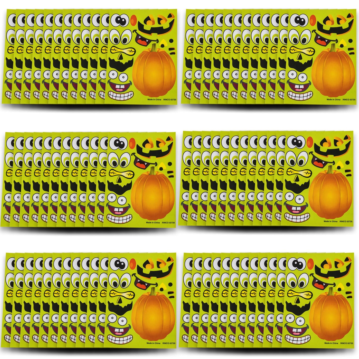 Halloween Stickers - 72 Sheets Kids Jack O' Lantern Pumpkin Stickers Tigerdoe - Halloween Stickers for Kids - Create a Pumpkin
