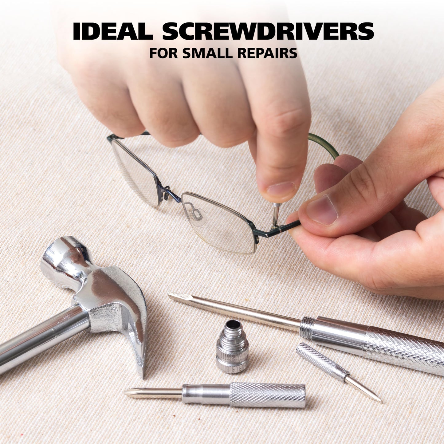 GreatNeck 5-in-1 Hammer, Mothers Day Gifts, Built in Multitool Screwdriver, Chrome Plated to Resist Rust, Tackle Basic Household Tasks, Mothers Day Gifts for Mom
