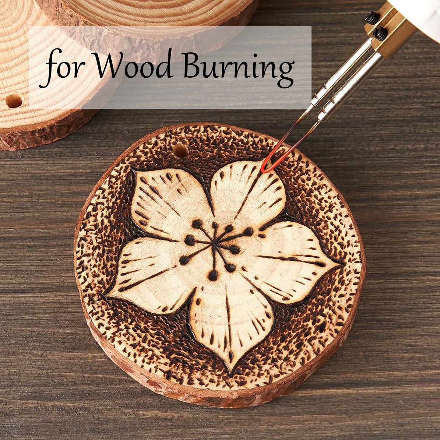 Unfinished Natural Wood Slices: 3.2-4 Inch Circles - 30 pcs with Bark for Crafts, DIY Ornaments & Art