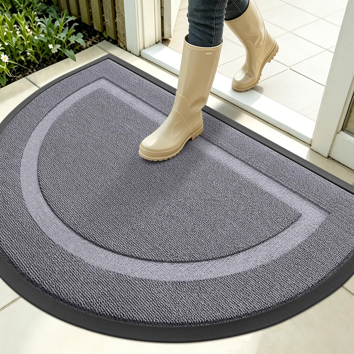 Half Circle Front Door Mat Outside 35x23 All