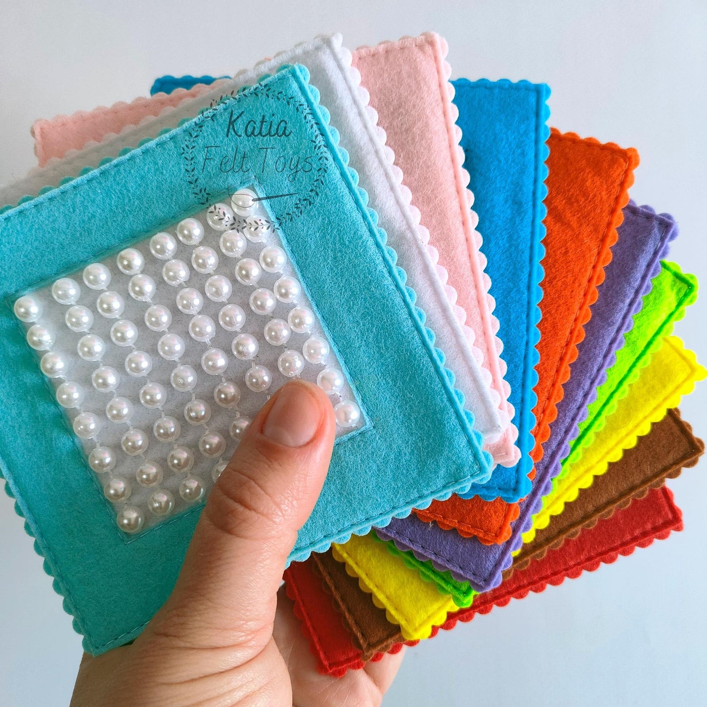Tactile Sensory Cards Pack - Safe Touch and Feel Felt Toys for Young Children and People with Sensory Needs