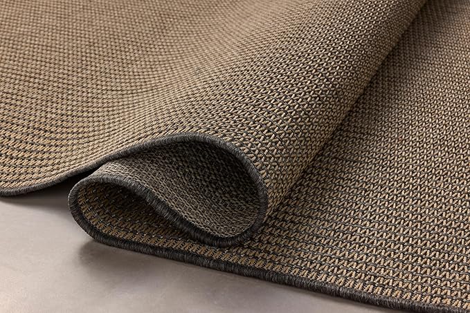 Loloi Chris Loves Julia Providence Collection PRC-03 Wheat/Charcoal 2'-3" x 7'-7", .12" Pile Height, Indoor/Outdoor Runner Rug