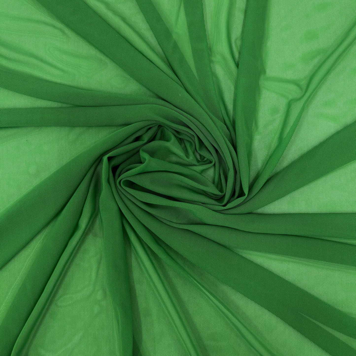 Ice Fabrics 4-Way Stretch Power Mesh Fabric by The Yard - 60" Wide Nylon Spandex Sheer Net - Breathable & Stretchy Mesh Fabric for Sewing Activewear, Dresses, Crafts - Kelly Green - 1 Yard
