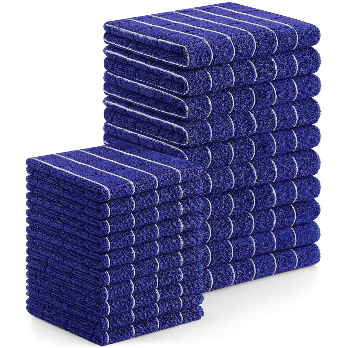 Microfiber Kitchen Towels and Dishcloths Sets (20 Count)
