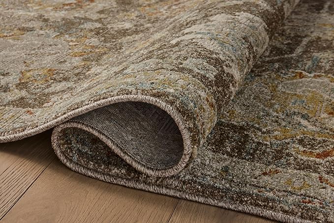 Loloi Magnolia Home by Joanna Gaines Mona Collection MOA-02 BARK/Multi 5' x 7'-8" Area Rug