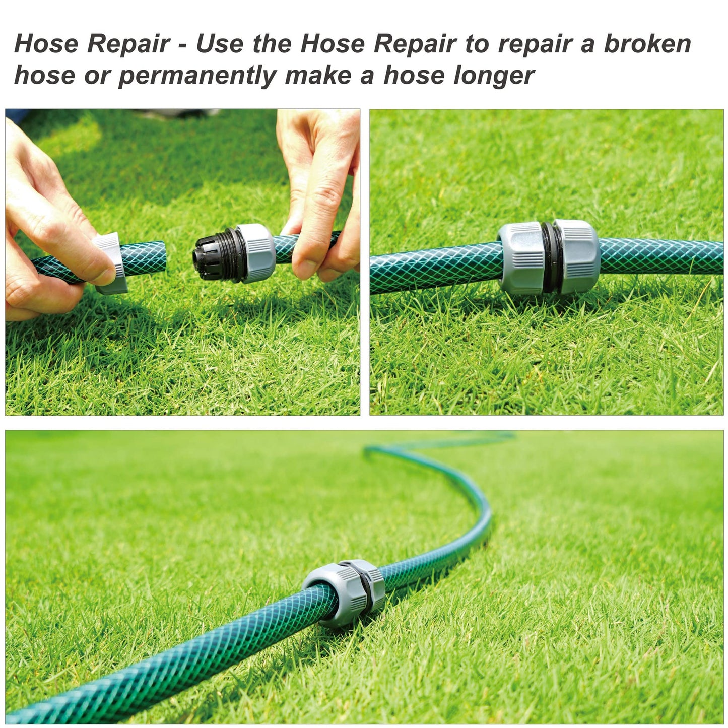Eden 98063 Multi-Adjustable Flex Design Above Ground Irrigation Garden Sprinkler System,Sprinkler & Hose,DIY Plant Watering Set,(Pack of 4)