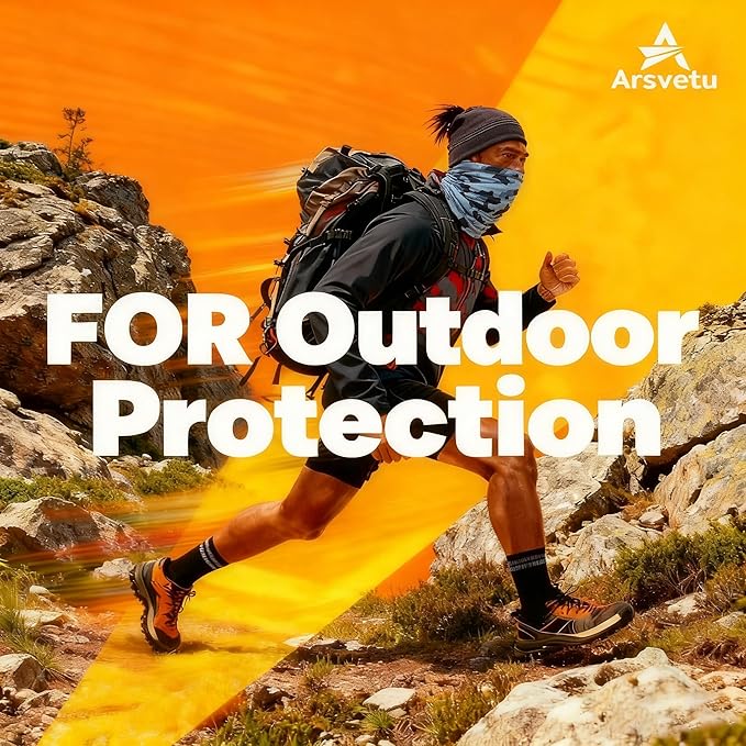 6 Pack Neck Gaiter, UV Protection Cooling Breathable Face Mask, Hiking Scarf for Men Women
