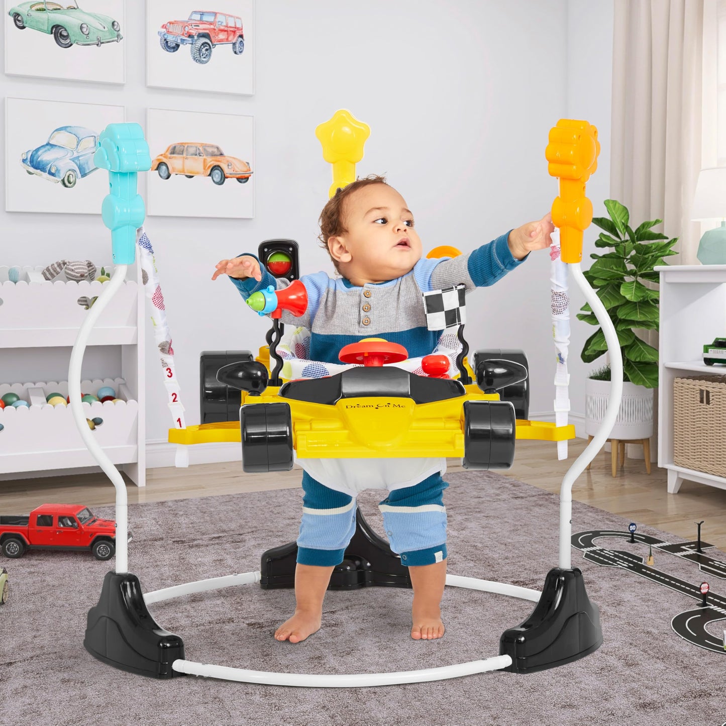 Dream On Me Champ Activity Center and Jumper in Yellow