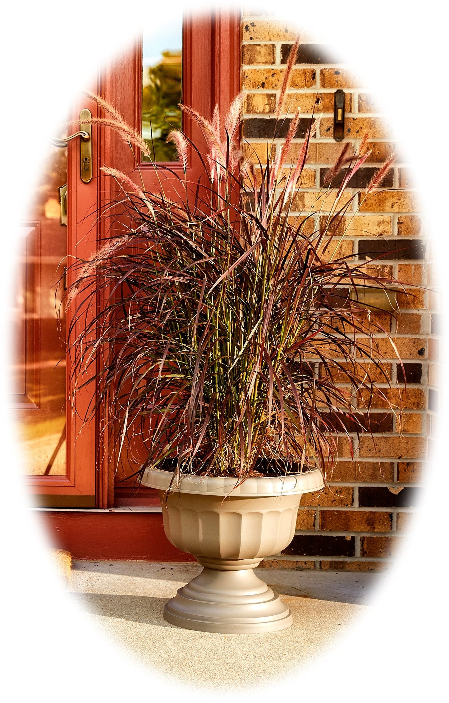 Bloem Grecian Urn Planter, 18", Peppercorn
