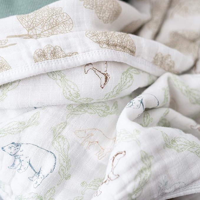 aden + anais Essentials Dream Blanket, Muslin Baby Blankets for Girls & Boys, Ideal Lightweight Newborn Nursery & Crib Blanket, Harmony