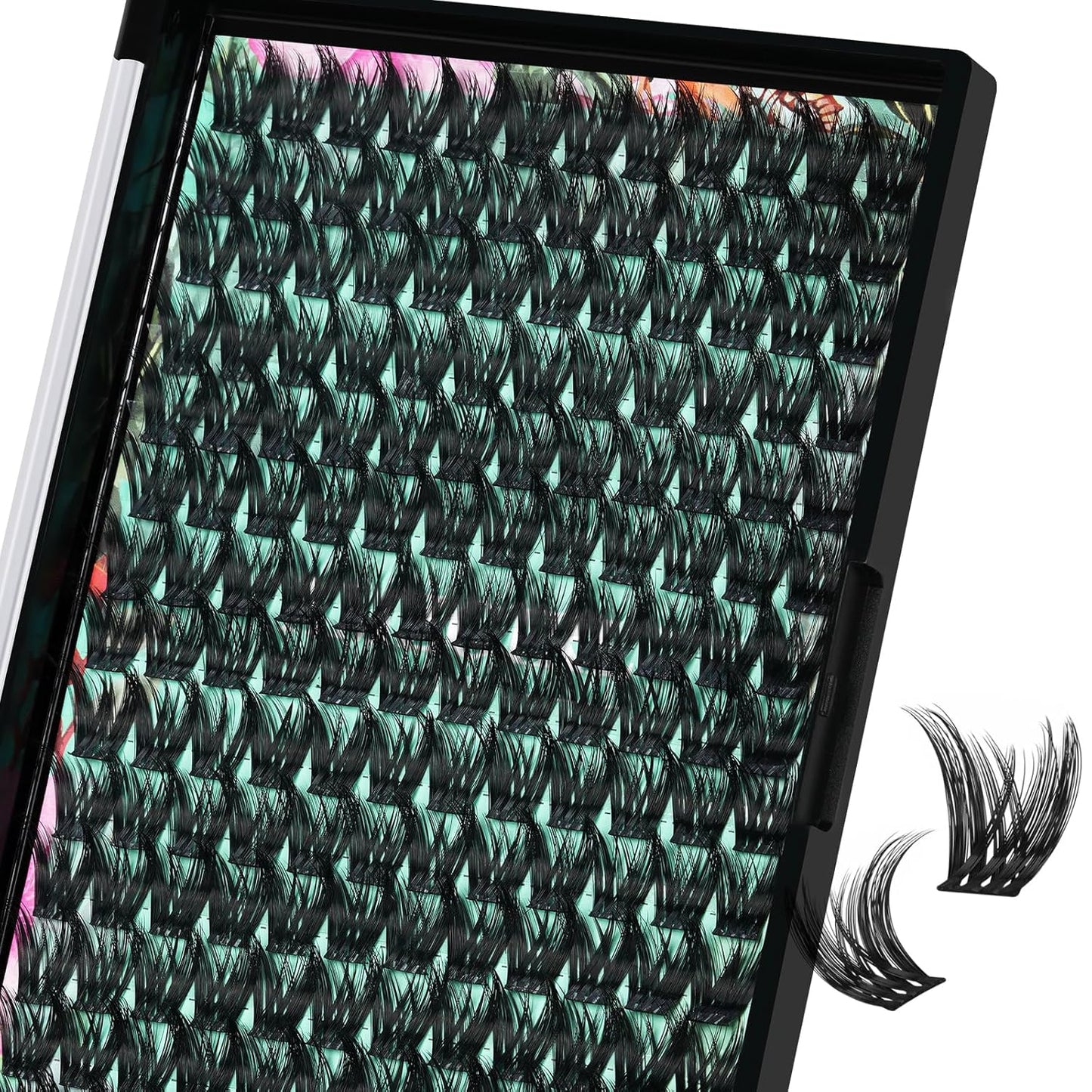 Lash Clusters Wet Look 168Pcs Eyelash Cluster Ultra-Thin Lash Band Eyelashes Extensions Spiky Anime Wide Span Lashes(Mallow,D-16mm)