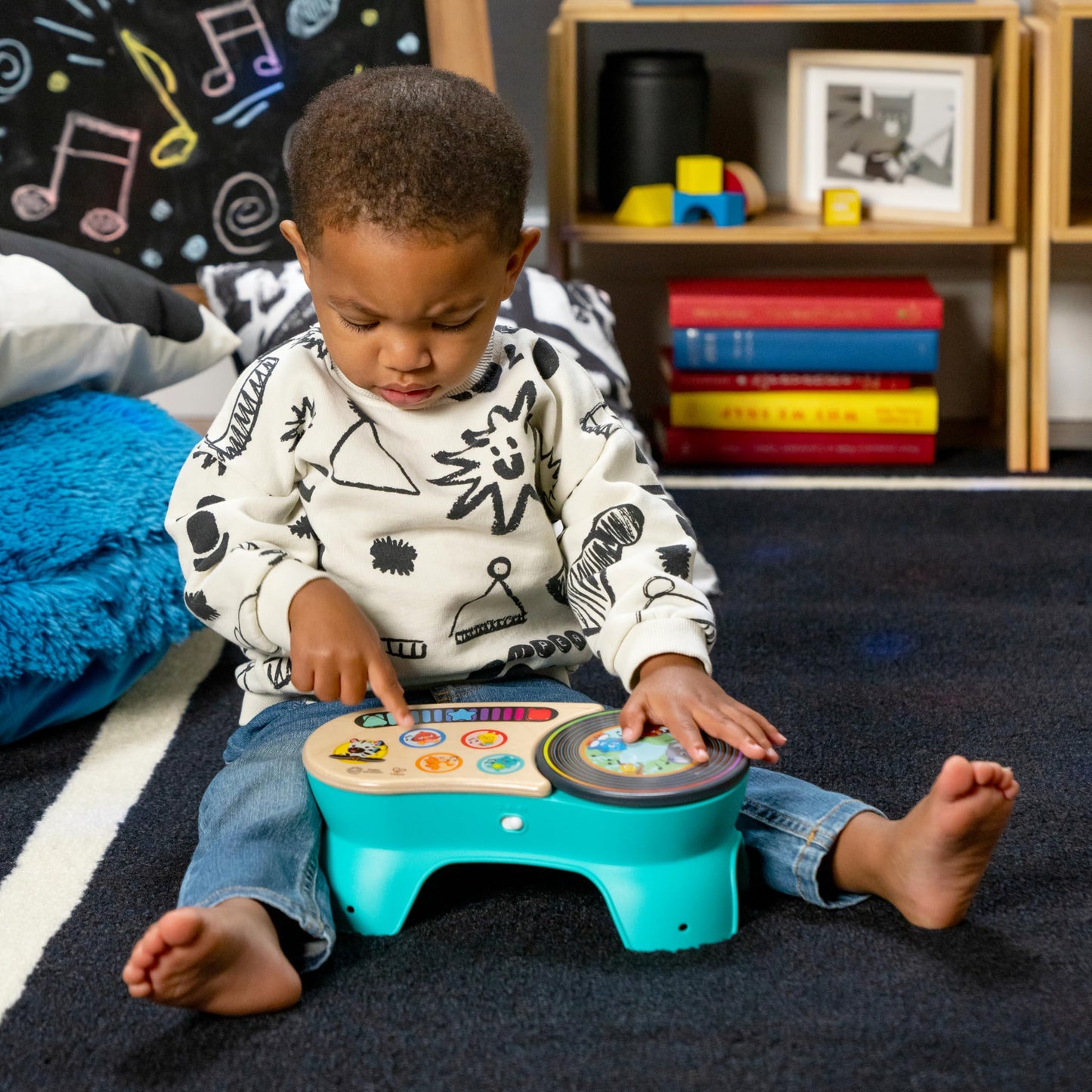 Baby Einstein + Hape DJ Discovery Musical Toy Turntable, Ages 6 Months and Up