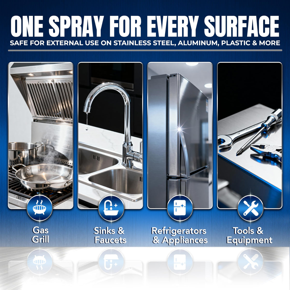 10oz Stainless Steel Cleaner and Polish (10 Fl Oz)