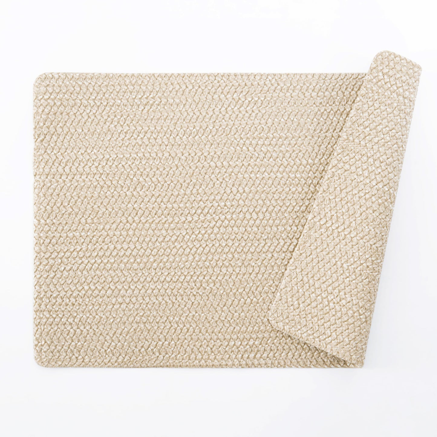 POLYTE Indoor/Outdoor Washable Woven Vinyl Table Dining Placemats, Set of 4