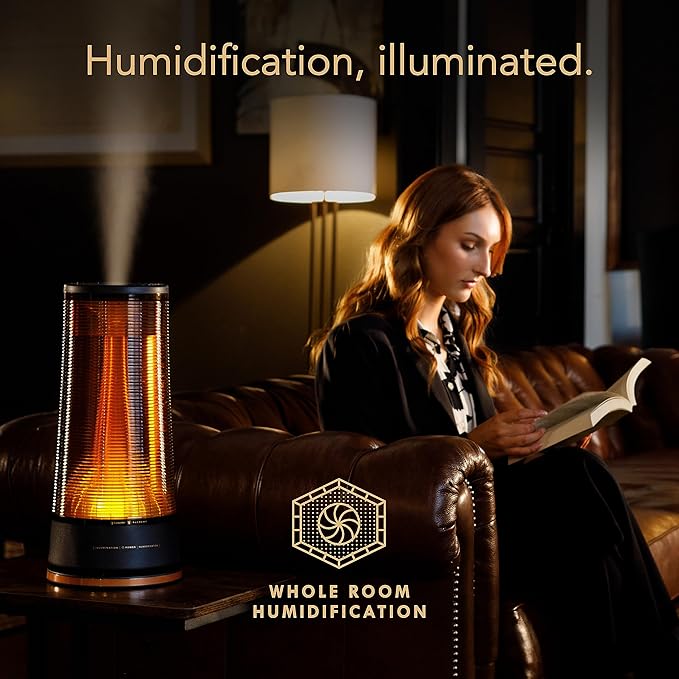 Vornado LUCERNA 3 Alchemy Ultrasonic Humidifier with Ambient Light, 1.5 gallon capacity, 28 Hour Runtime, Modern Luxury Design, Auto Shut-Off