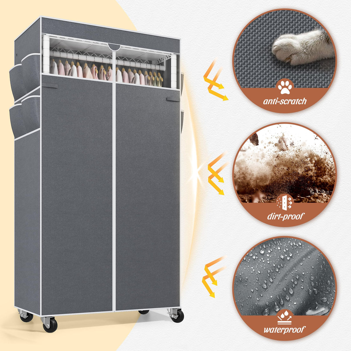 Clothes Rack with Cover