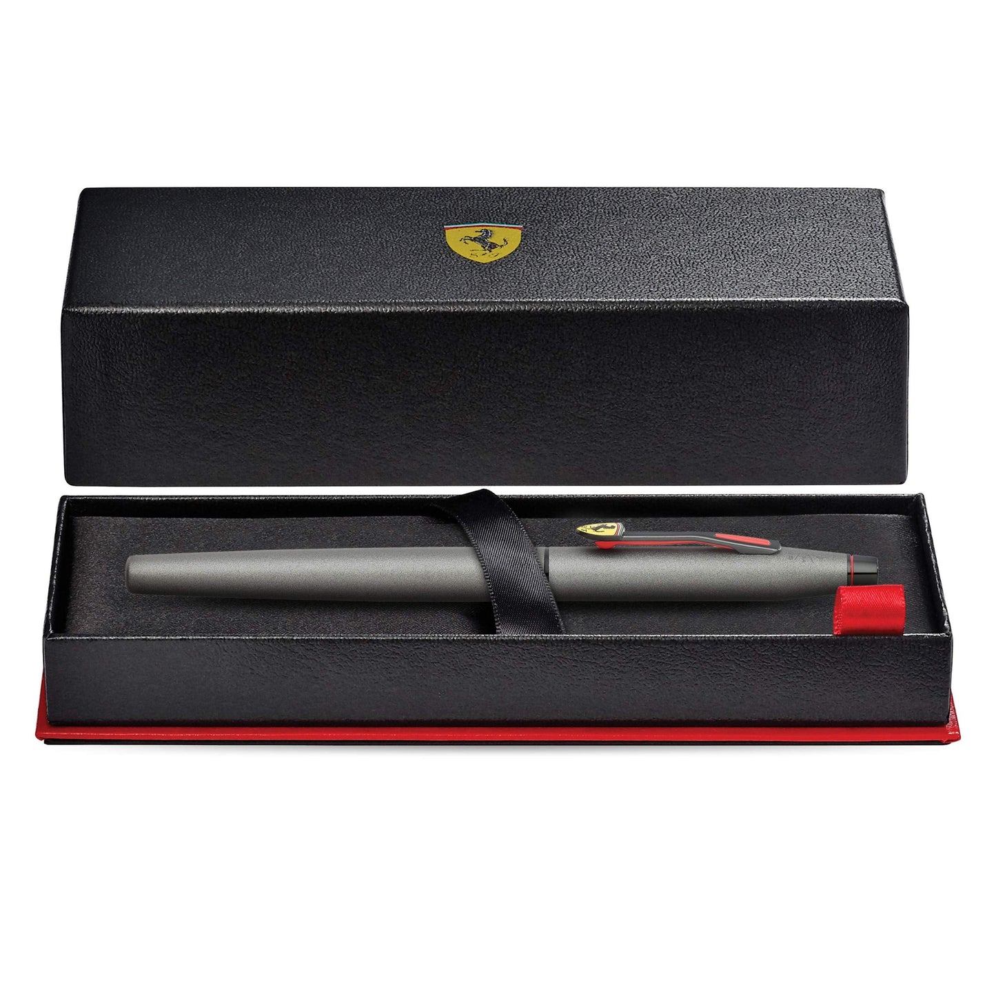 Cross Scuderia Ferrari Classic Century Fountain Pen, Fine Nib, Includes Premium Gift Box - Titanium Grey Satin Lacquer