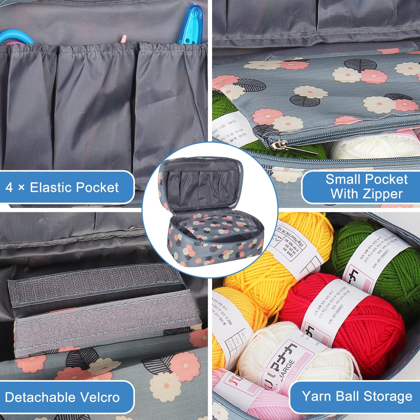 Coopay Knitting Kit for Beginners 71pcs | 2mm-10mm Single Pointed Knitting Needles Set | Bamboo Knitting Set with Yarn | Straight Knitting Needles, Storage Case, Knitting Accessories, Knitters Gifts