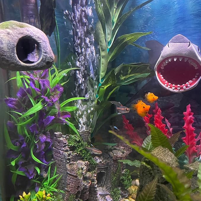 OrnaMounts Aquarium Decor Magnetic Rock Cave Ornament – Wall-Mounted Fish Tank Accessory