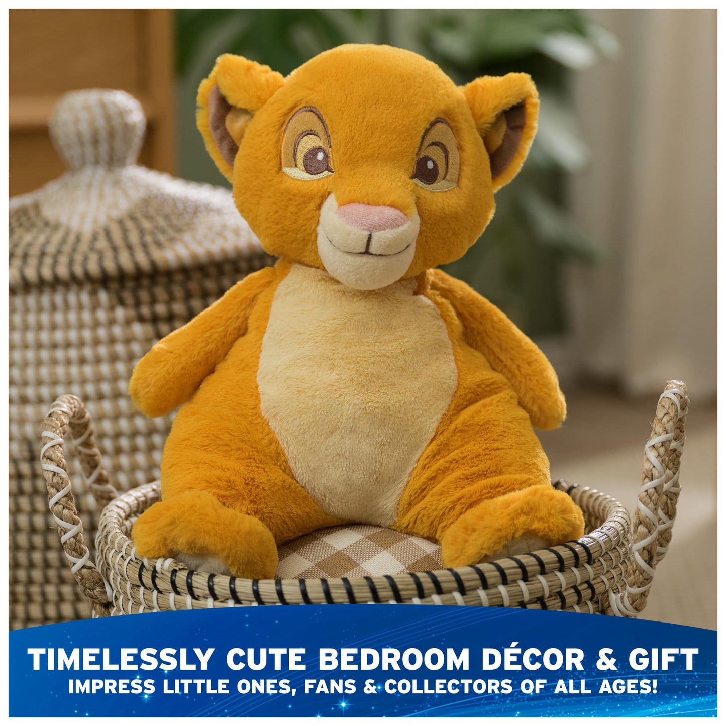 GUND Disney Official Simba Oh So Snuggly Plush, The Lion King, Lion Stuffed Animal for Babies and Infants, Yellow, 12.5”